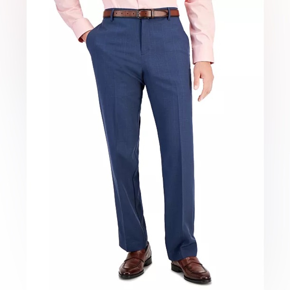 NWT Perry Ellis Navy No Iron Trousers